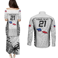 Custom Samoa Rugby Couples Matching Puletasi Dress and Long Sleeve Button Shirts Go Champions World Cup 2023 Polynesian Unique LT9 - Polynesian Pride