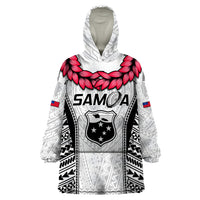 Custom Samoa Rugby Wearable Blanket Hoodie Go Champions World Cup 2023 Polynesian Unique LT9 One Size White - Polynesian Pride