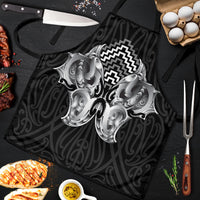 Aotearoa Kowhaiwhai Poutama Black Motif Apron