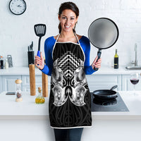 Aotearoa Kowhaiwhai Poutama Black Motif Apron