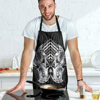 Aotearoa Kowhaiwhai Poutama Black Motif Apron