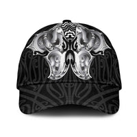 Aotearoa Kowhaiwhai Poutama Black Motif Classic Cap
