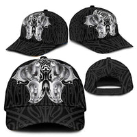 Aotearoa Kowhaiwhai Poutama Black Motif Classic Cap