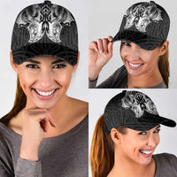 Aotearoa Kowhaiwhai Poutama Black Motif Classic Cap