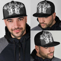 Aotearoa Kowhaiwhai Poutama Black Motif Mesh Trucker Cap