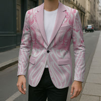 Aotearoa Kowhaiwhai Poutama Pink Motif Blazer LT9 - Polynesian Pride