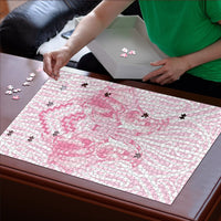 Aotearoa Kowhaiwhai Poutama Pink Motif Puzzle LT9 - Polynesian Pride