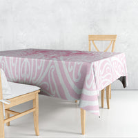 Aotearoa Kowhaiwhai Poutama Pink Motif Tablecloth