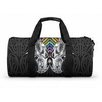 Aotearoa Kowhaiwhai Poutama Rainbow Motif Duffle Bag LT9 One size Rainbow - Polynesian Pride