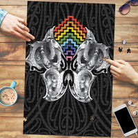 Aotearoa Kowhaiwhai Poutama Rainbow Motif Puzzle