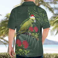 Meri Kirihimete Kakapo Hawaiian Shirt Green Silver Fern Christmas Vibe