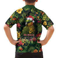 Meri Kirihimete Kakapo Family Matching Long Sleeve Bodycon Dress and Hawaiian Shirt New Zealand Christmas with Tropical Vibe LT9 - Polynesian Pride