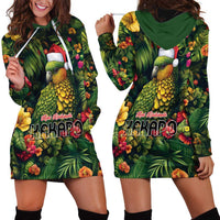 Meri Kirihimete Kakapo Hoodie Dress New Zealand Christmas with Tropical Vibe LT9 - Polynesian Pride