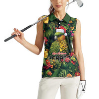 Meri Kirihimete Kakapo Women Sleeveless Polo Shirt New Zealand Christmas with Tropical Vibe LT9 - Polynesian Pride