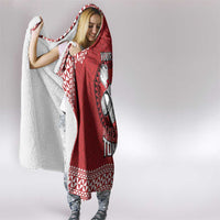 Tonga Rugby XIII Custom Hooded Blanket Mate Ma'a Tonga with Ngatu Pattern