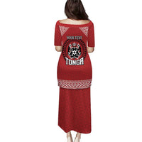 Tonga Rugby XIII Custom Puletasi Mate Ma'a Tonga with Ngatu Pattern