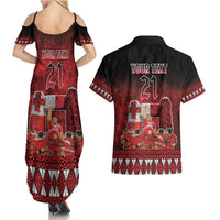 Custom Tonga 676 Haamonga a Maui Couples Matching Summer Maxi Dress and Hawaiian Shirt Tongan Sipi Tau Unique Dance LT9 - Polynesian Pride