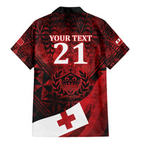 Custom Tonga XIII Rugby Tribal Tattoo Family Matching Mermaid Dress and Hawaiian Shirt Mate Ma'a Tonga Kupesi Ngatu Grunge Style