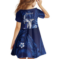 Personalized Hawaiian Maori Hammerhead Shark Family Matching Off Shoulder Short Dress and Hawaiian Shirt Polu Plumeria LT9 - Polynesian Pride