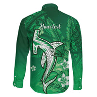 Personalized Hawaiian Maori Hammerhead Shark Family Matching Mermaid Dress and Hawaiian Shirt Omaomao Plumeria LT9 - Polynesian Pride