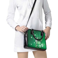 Personalized Hawaiian Maori Hammerhead Shark Shoulder Handbag Omaomao Plumeria - Polynesian Pride