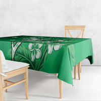 Personalized Hawaiian Maori Hammerhead Shark Tablecloth Omaomao Plumeria - Polynesian Pride