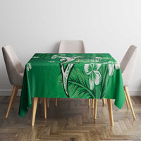 Personalized Hawaiian Maori Hammerhead Shark Tablecloth Omaomao Plumeria - Polynesian Pride