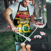 Vanuatu 46th Year Anniversary Apron 30 July 1980 Hibiscus Seamless Pattern