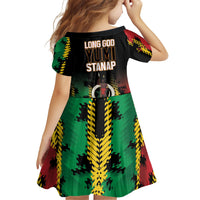 Vanuatu 46th Year Anniversary Family Matching Puletasi and Hawaiian Shirt Tamtam Slit Drums Long God Yumi Stanap LT9 - Polynesian Pride
