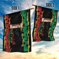 Vanuatu 46th Year Anniversary Garden Flag Tamtam Slit Drums Long God Yumi Stanap