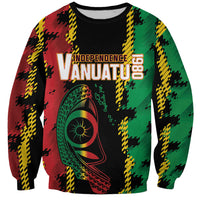 Vanuatu 46th Year Anniversary Sweatshirt Tamtam Slit Drums Long God Yumi Stanap