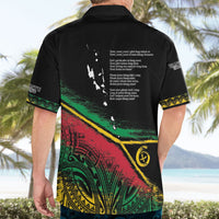 Vanuatu 46th Year Anniversary Hawaiian Shirt Vintage Grunge Vanuatu Flag Heritage