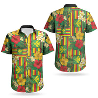 Hawaii Kanaka Maoli Hibiscus Couples Matching Summer Maxi Dress and Hawaiian Shirt Hawaiian Flag Motif LT9 - Polynesian Pride