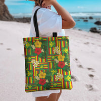 Hawaii Kanaka Maoli Hibiscus Tote Bag Hawaiian Flag Motif LT9 - Polynesian Pride