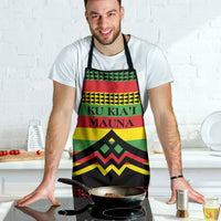 Hawaii Ku Kia'i Mauna Apron Hawaiian Kanaka Maoli Motif