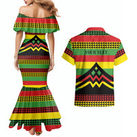 Hawaii Ku Kia'i Mauna Personalized Couples Matching Mermaid Dress and Hawaiian Shirt Hawaiian Kanaka Maoli Motif LT9 - Polynesian Pride