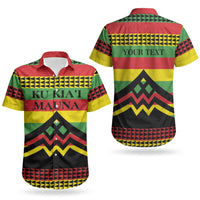 Hawaii Ku Kia'i Mauna Personalized Couples Matching Mermaid Dress and Hawaiian Shirt Hawaiian Kanaka Maoli Motif LT9 - Polynesian Pride