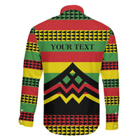Hawaii Ku Kia'i Mauna Personalized Family Matching Long Sleeve Bodycon Dress and Hawaiian Shirt Hawaiian Kanaka Maoli Motif LT9 Son's Shirt Green - Polynesian Pride
