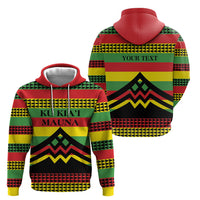 Hawaii Ku Kia'i Mauna Personalized Hoodie Hawaiian Kanaka Maoli Motif