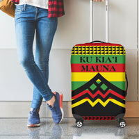 Hawaii Ku Kia'i Mauna Luggage Cover Hawaiian Kanaka Maoli Motif