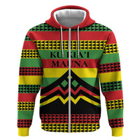 Hawaii Ku Kia'i Mauna Personalized Zip Hoodie Hawaiian Kanaka Maoli Motif