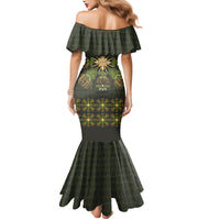 Hawaii Ohia Lehua Squares Mermaid Dress Hawaiian Quilt Inspired Floral Pattern LT9 - Polynesian Pride