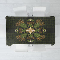 Hawaii Ohia Lehua Squares Tablecloth Hawaiian Quilt Inspired Floral Pattern