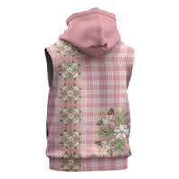 Akala Hamele Hawai'i Palaka Squares Maile Leaf Sleeveless Hoodie Flowers Hawaiian Quilt Patterns