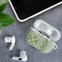 Liko Kukui Hawai'i Palaka Squares Maile Leaf AirPods Case Flowers Hawaiian Quilt Patterns