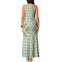 Liko Kukui Hawai'i Palaka Squares Maile Leaf Tank Maxi Dress Flowers Hawaiian Quilt Patterns