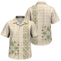 Melemele Ahiahia Hawai'i Palaka Squares Maile Leaf Family Matching Puletasi and Hawaiian Shirt Flowers Hawaiian Quilt Patterns