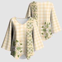 Melemele Ahiahia Hawai'i Palaka Squares Maile Leaf Kimono Sleeve Blouse Flowers Hawaiian Quilt Patterns