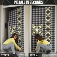 Pauli Hawai'i Palaka Squares Maile Leaf Door Cover Flowers Hawaiian Quilt Patterns