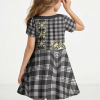 Pauli Hawai'i Palaka Squares Maile Leaf Kid Short Sleeve Dress Flowers Hawaiian Quilt Patterns